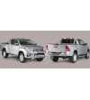 TOYOTA HILUX 16+ Oval grand Pedana (Oval Side Bars with steps) Inox - Extra Cab - GPO/418/IX - Lights and Styling