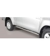 TOYOTA HILUX 16+ Oval Design Side Protections Inox - Extra Cab - DSP/418/IX - Lights and Styling