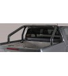 TOYOTA HILUX 16+ Roll Bar on Tonneau Black Coated Inox (2 pipes version) - RLSS/2410/PL - Lights and Styling