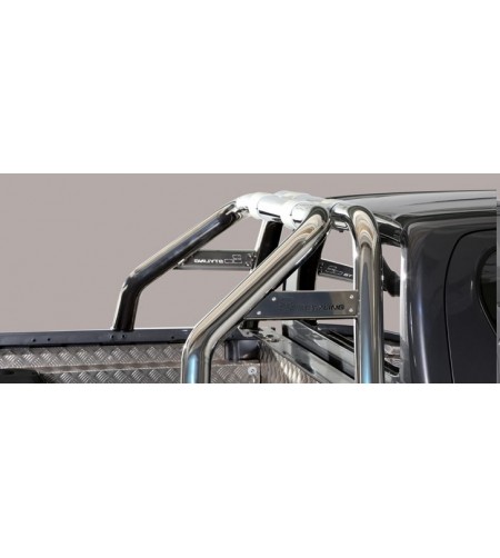 TOYOTA HILUX 16+ Roll Bar Mark on Tonneau Inox (2 pipes version) - RLSS/K/2410/IX - Lights and Styling