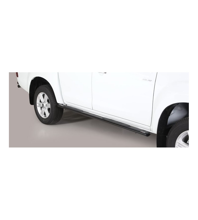 D-Max 17- Double Cab Grand Pedana Oval Black Coated - GPO/314/PL - Sidebar / Sidestep - Verstralershop