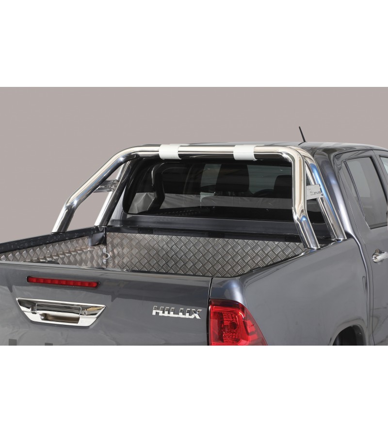 TOYOTA HILUX 16+ Roll Bar Mark Design Black Coated - RLD/K/410/PL - Lights and Styling