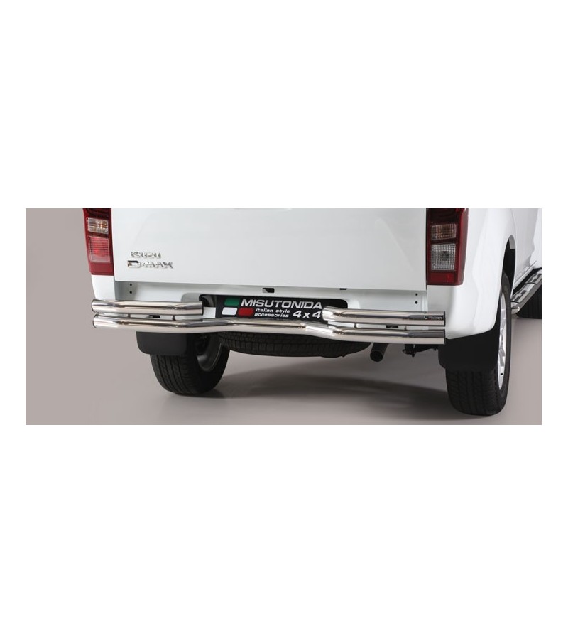 D-Max 17- Double Bended Rear Protection - DBR/314/IX - Rearbar / Rearstep - Verstralershop