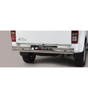 D-Max 17- Double Rear Protection - 2PP/314/IX - Rearbar / Opstap - Verstralershop