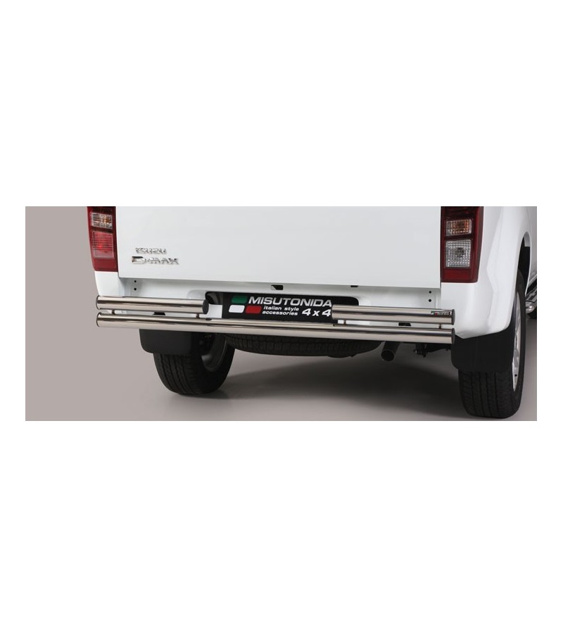 D-Max 17- Double Rear Protection - 2PP/314/IX - Rearbar / Opstap - Verstralershop