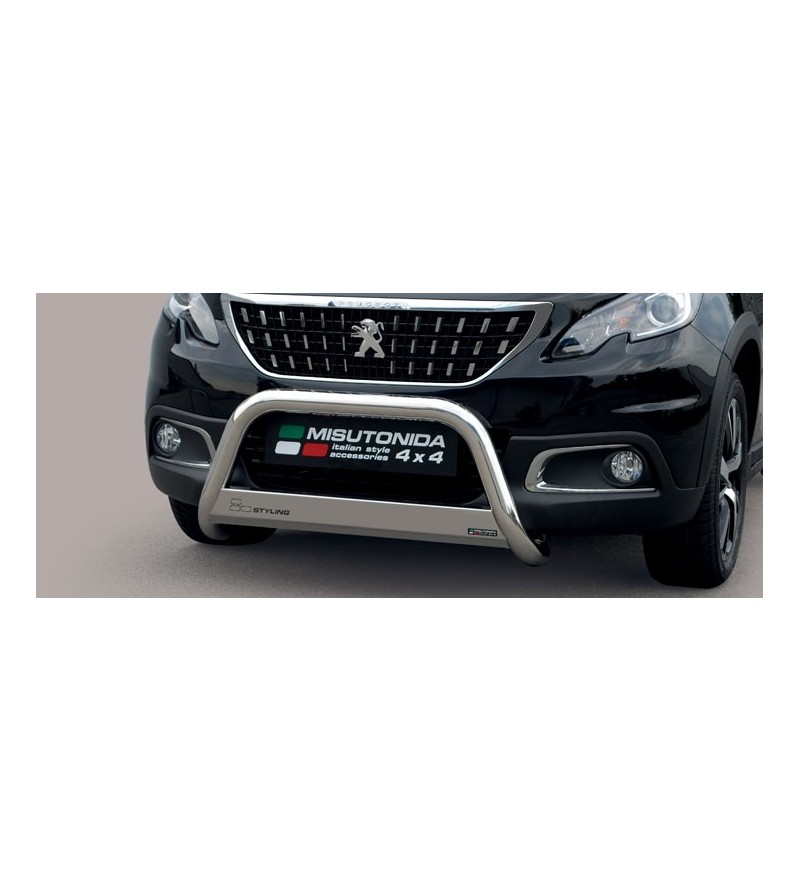 Peugeot 2008 2016- EC Approved Medium Bar Inox - EC/MED/427/IX - Bullbar / Lightbar / Bumperbar - Verstralershop