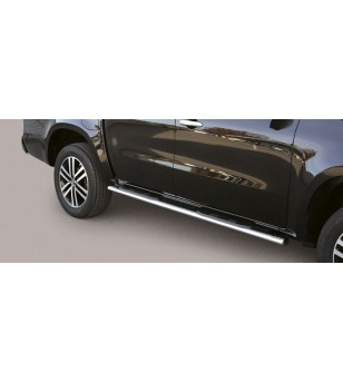 X-Class 17- Oval grand Pedana (Oval Side Bars with steps) Inox - GPO/428/IX - Sidebar / Sidestep - Verstralershop