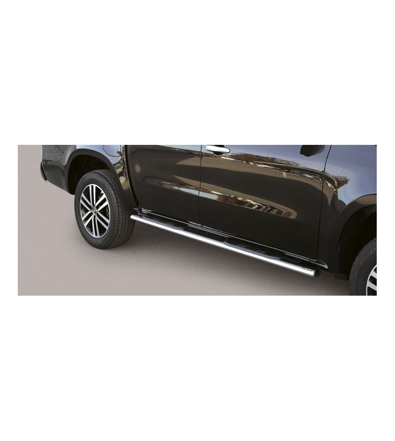 X-Class 17- Oval grand Pedana (Oval Side Bars with steps) Inox - GPO/428/IX - Sidebar / Sidestep - Verstralershop