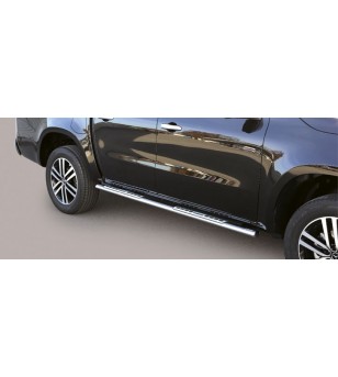 X-Class 17- Oval Design Side Protections Inox - DSP/428/IX - Sidebar / Sidestep - Verstralershop