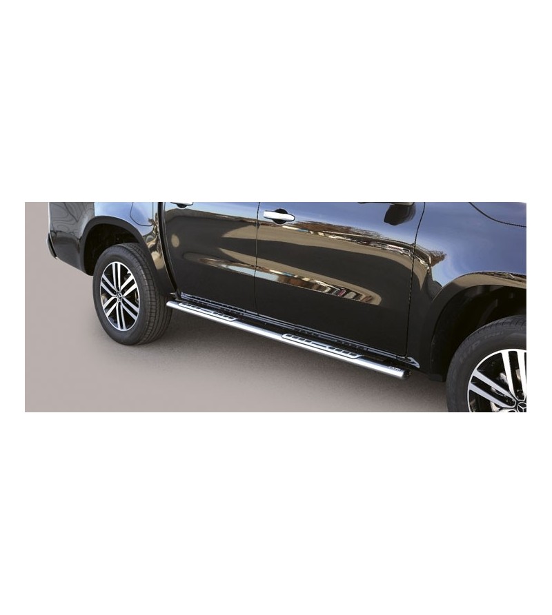 X-Class 17- Oval Design Side Protections Inox - DSP/428/IX - Sidebar / Sidestep - Verstralershop