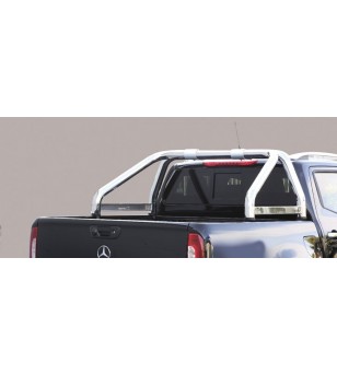 X-Class 17- Roll Bar Mark on Tonneau Black Coated Inox (2 pipes version) - RLSS/K/2428/IX - Rollbars / Sportsbars - Verstralersh