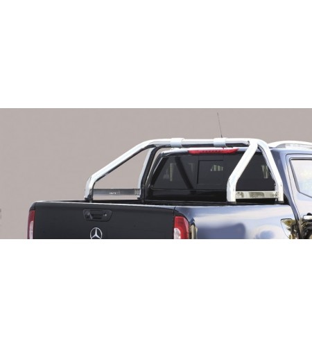 X-Class 17- Roll Bar Mark on Tonneau Black Coated Inox (2 pipes version) - RLSS/K/2428/IX - Rollbars / Sportsbars - Verstralersh
