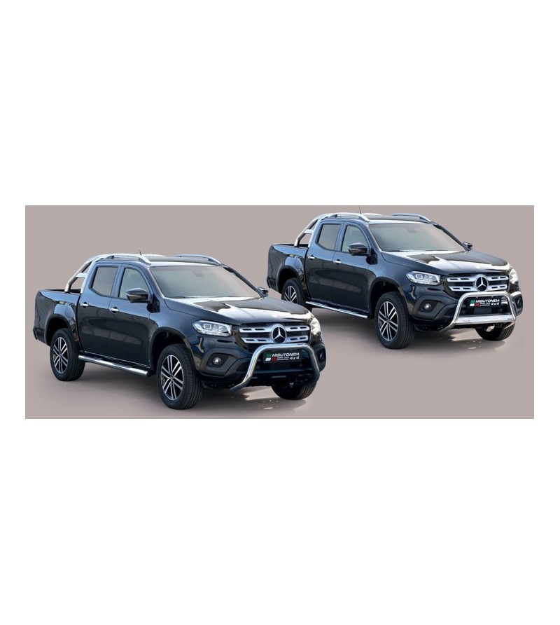 X-Class 17- Roll Bar on Tonneau Inox (3 pipes version) - RLSS/3428/IX - Rollbars / Sportsbars - Verstralershop