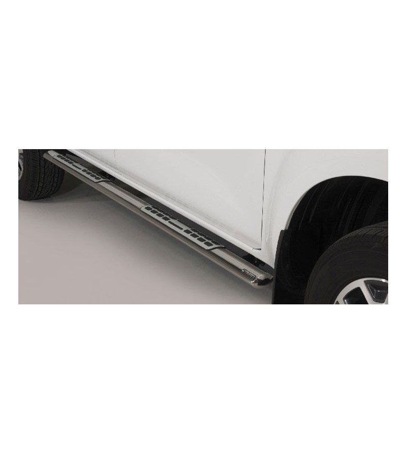 Alaskan D.C. 18- Oval Design Side Protections Inox - DSP/432/IX - Lights and Styling