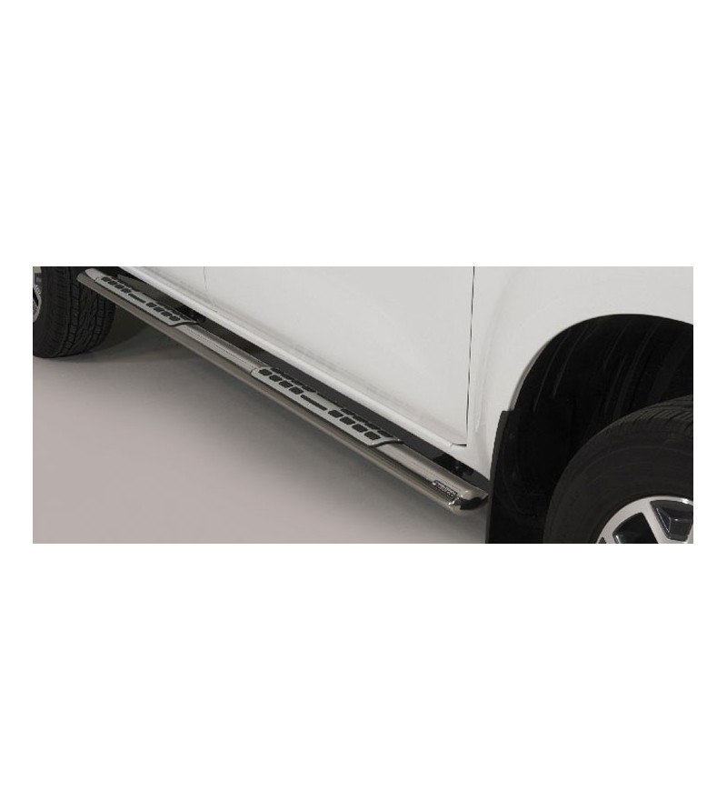 Alaskan D.C. 18- Oval Design Side Protections Inox - DSP/432/IX - Sidebar / Sidestep - Verstralershop