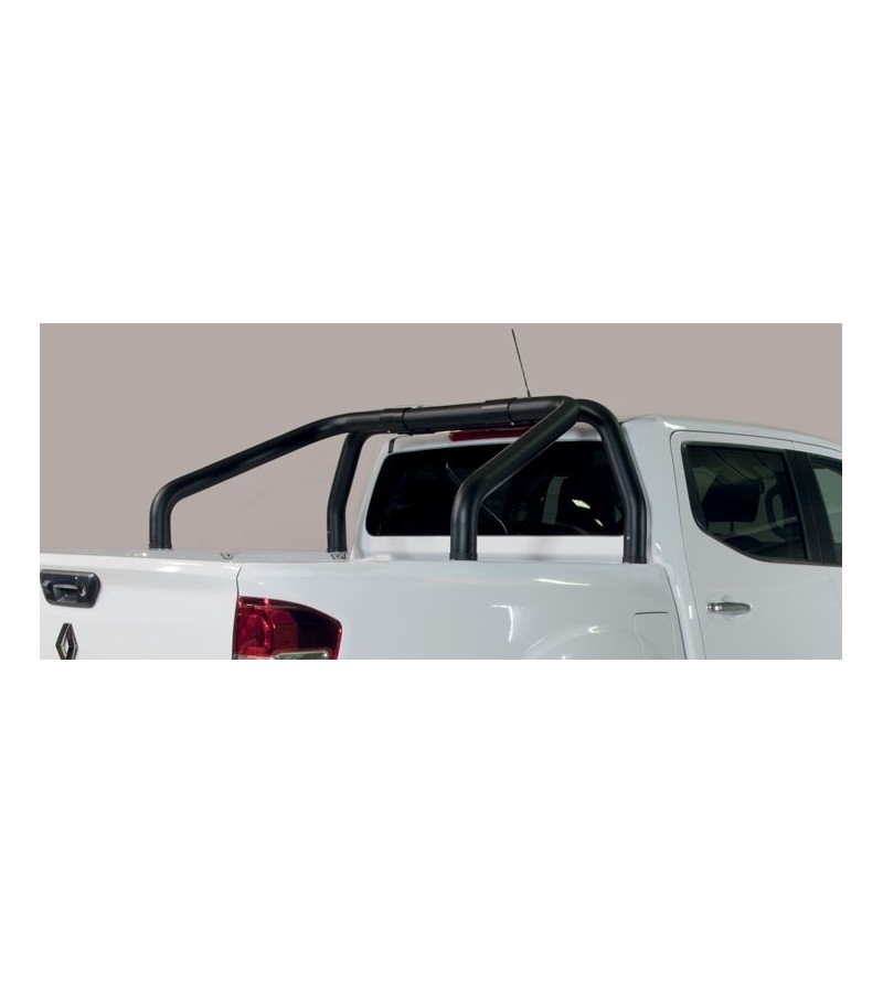 Alaskan D.C. 18- Roll Bar on Tonneau Inox Black Coated (2 pipes version) - RLSS/2432/PL - Rollbars / Sportsbars - Verstralershop