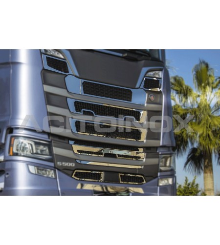 Inox Delar - Acitoinox - Grille Styling Full - Scania - R/S - 2016+