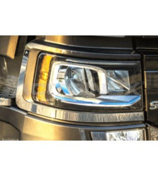 SCANIA R/S Serie 16+ HEADLIGHT COVER - AP012SNS - Stainless / Chrome accessories - Verstralershop