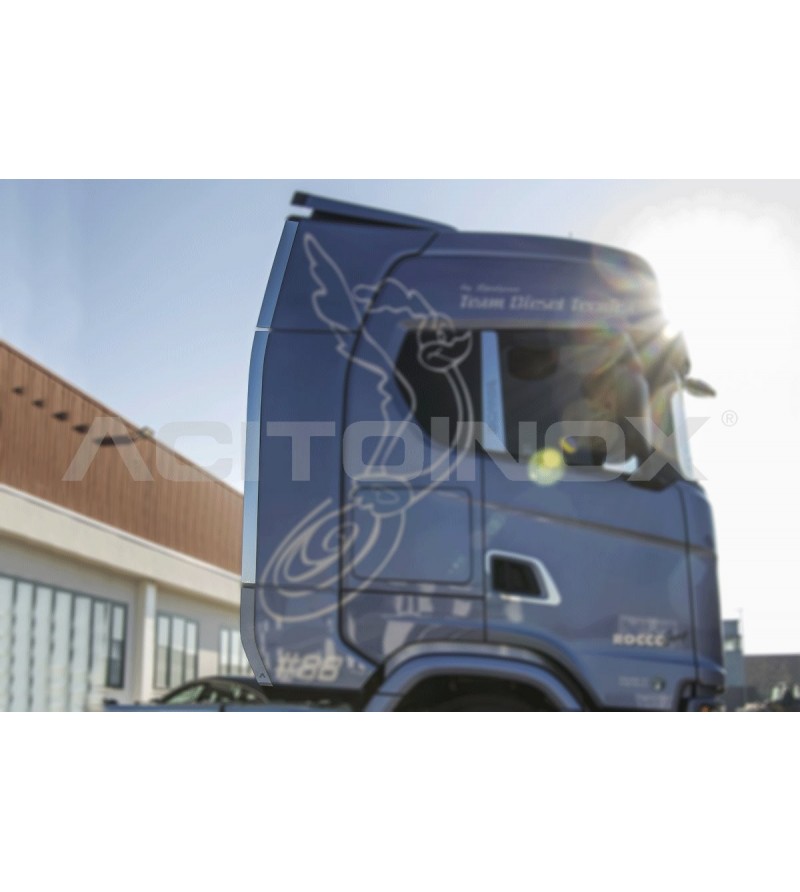 Inox Delar - Acitoinox - Profile Spoiler - Set - Scania - R/S - 2016+ Inox Delar - Acitoinox - Profile Spoiler - Set - Scania - R/S - 2016+