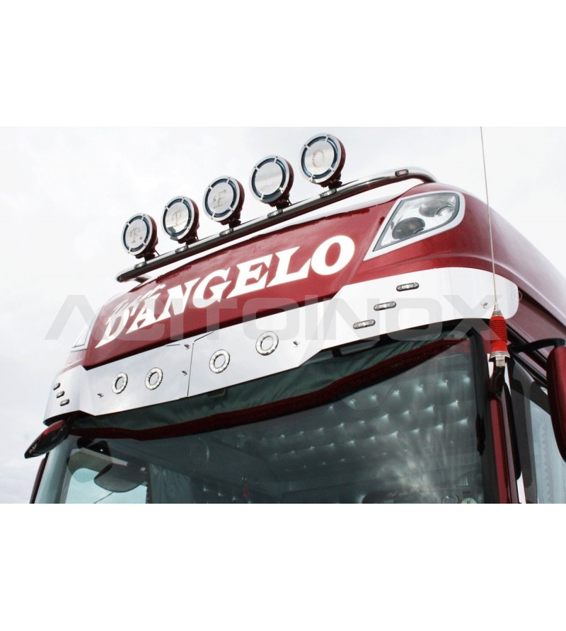 Sonnenblende - Hochglänzender Edelstahl - DAF - XF - 105/106 - Super Space Cab - 2013-2021 Sonnenblende - Hochglänzender Edelstahl - DAF - XF - 105/106 - Super Space Cab - 2013-2021