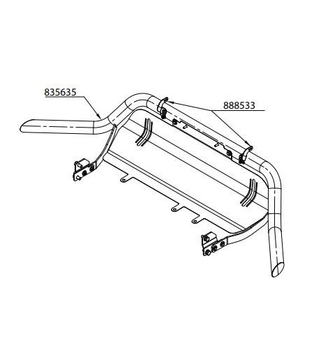 EXTRALIGHT FITTING installation kit for LED bars ø60mm tubes (3 sets) - 888533 - Beugels & Bevestiging - Verstralershop