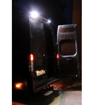 VW CRAFTER 17+ LAMP HOLDER, LED WORKING LIGHTS INTEGRATED - 840006 - Roofbar / Roofrails - Verstralershop