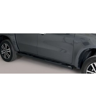 X-Class 17- Grand Pedana (Side Bars with steps) Inox Black Coated - GP/428/PL - Lights and Styling