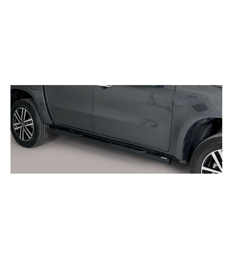 X-Class 17- Grand Pedana (Side Bars with steps) Inox Black Coated - GP/428/PL - Lights and Styling