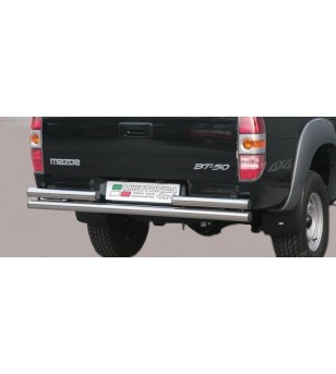 BT50 Double Cab 07-09 Double Rear Protection - 2PP/195/IX - Rearbar / Opstap - Verstralershop