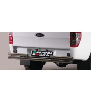 Ranger Super Cab 12- Double Rear Protection - 2PP/330/IX - Rearbar / Opstap - Verstralershop