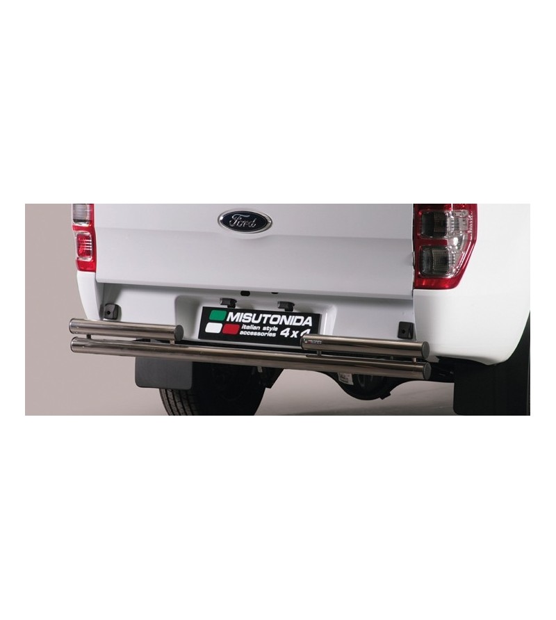 Ranger Super Cab 12- Double Rear Protection - 2PP/330/IX - Rearbar / Opstap - Verstralershop