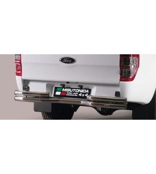 Ranger Super Cab 12- Double Bended Rear Protection - DBR/330/IX - Rearbar / Opstap - Verstralershop