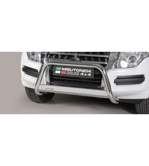 Pajero 2015- EC Approved Medium Bar Inox ø63 - EC/MED/385/IX - Lights and Styling