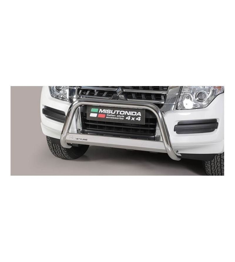 Pajero 2015- EC Approved Medium Bar Inox ø63 - EC/MED/385/IX - Lights and Styling