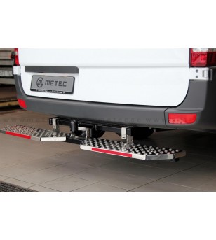 FORD TRANSIT CUSTOM 18+ RUNNING BOARDS to tow bar pcs EXTRA LARGE - 888423 - Lights and Styling
