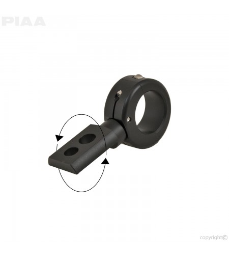 Klem(men) - PIAA - 19-32mm - 360 graden bevestiging - Zwart mat - Set