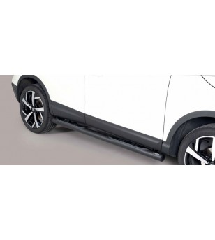 Qashqai 2017- Grand Pedana ø 76 Black Powder Coated - GP/363/PL - Sidebar / Sidestep - Verstralershop