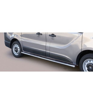 Trafic L1 2014-, Oval Grand Pedana Oval Side Bars with steps - GPO/383/IX - Lights and Styling