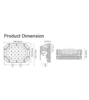 AngryMoose SQUARE Combi - SQ-3-6C - Verlichting - Verstralershop