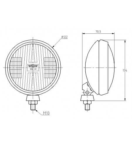 Nebelscheinwerfer - SIM - 3214 - 4.8" - 12.2cm - Nebel