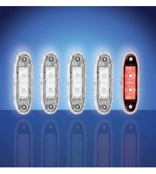 Boreman 4500 - LED markeringslampa Röd - 1001-4500-R - Lights and Styling