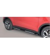 Sportage 18- Oval Design Side Protections Inox Black Powder Coated - DSP/403/PL - Lights and Styling