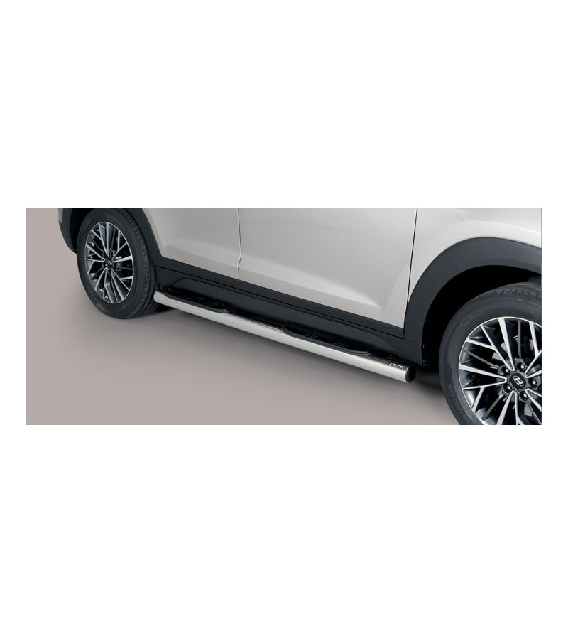 Tucson 18- Grand Pedana (Side Bars with steps) Inox - GP/391/IX - Lights and Styling