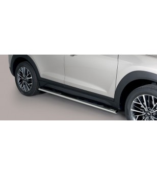 Tucson 18- Oval grand Pedana (Oval Side Bars with steps) Inox - GPO/391/IX - Lights and Styling