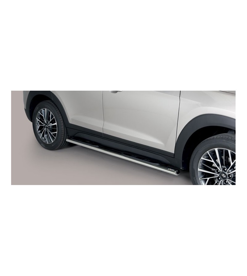 Tucson 18- Oval grand Pedana (Oval Side Bars with steps) Inox - GPO/391/IX - Lights and Styling