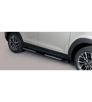 Tucson 18- Design Side Protections Inox Black Powder Coated - DSP/391/PL - Sidebar / Sidestep - Verstralershop