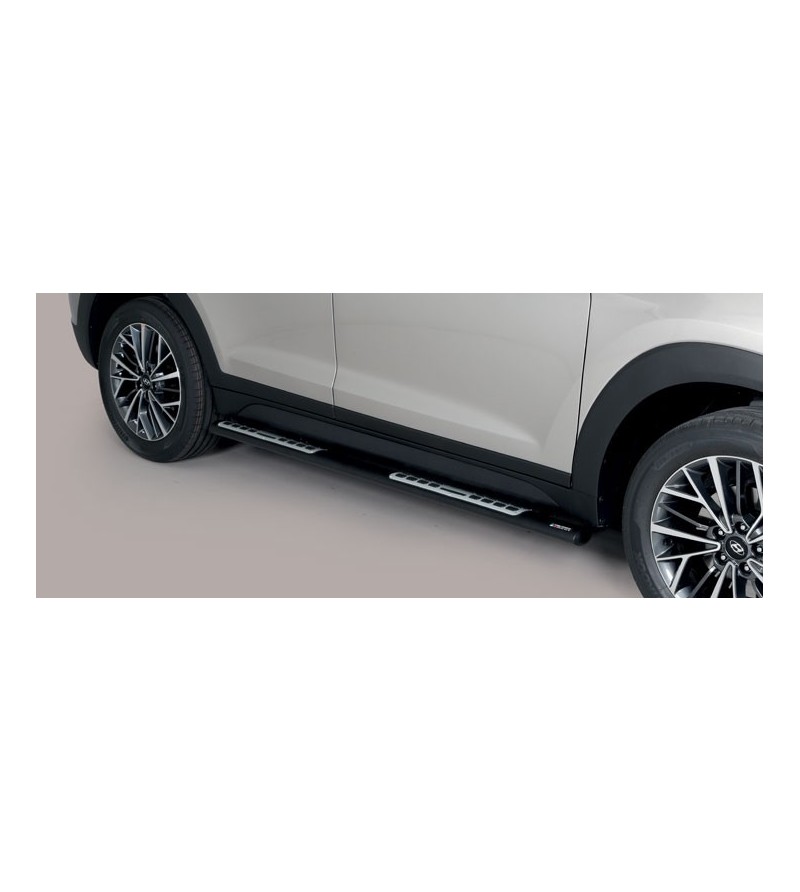 Tucson 18- Design Side Protections Inox Black Powder Coated - DSP/391/PL - Sidebar / Sidestep - Verstralershop