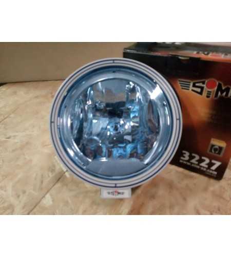 Driving light - SIM - 3227 - 8.8" - 22.3cm - Blue - silver matte - Celis - Position light White - Driving