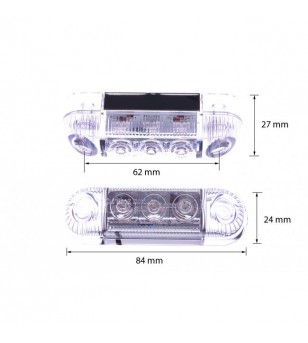 Markerlight LED 84mm Xenon White - 800283 - Lights and Styling