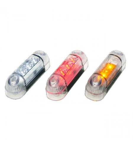 Markeringslicht - Ledson - 3.3" - 8.4cm - Rood - 12V-24V